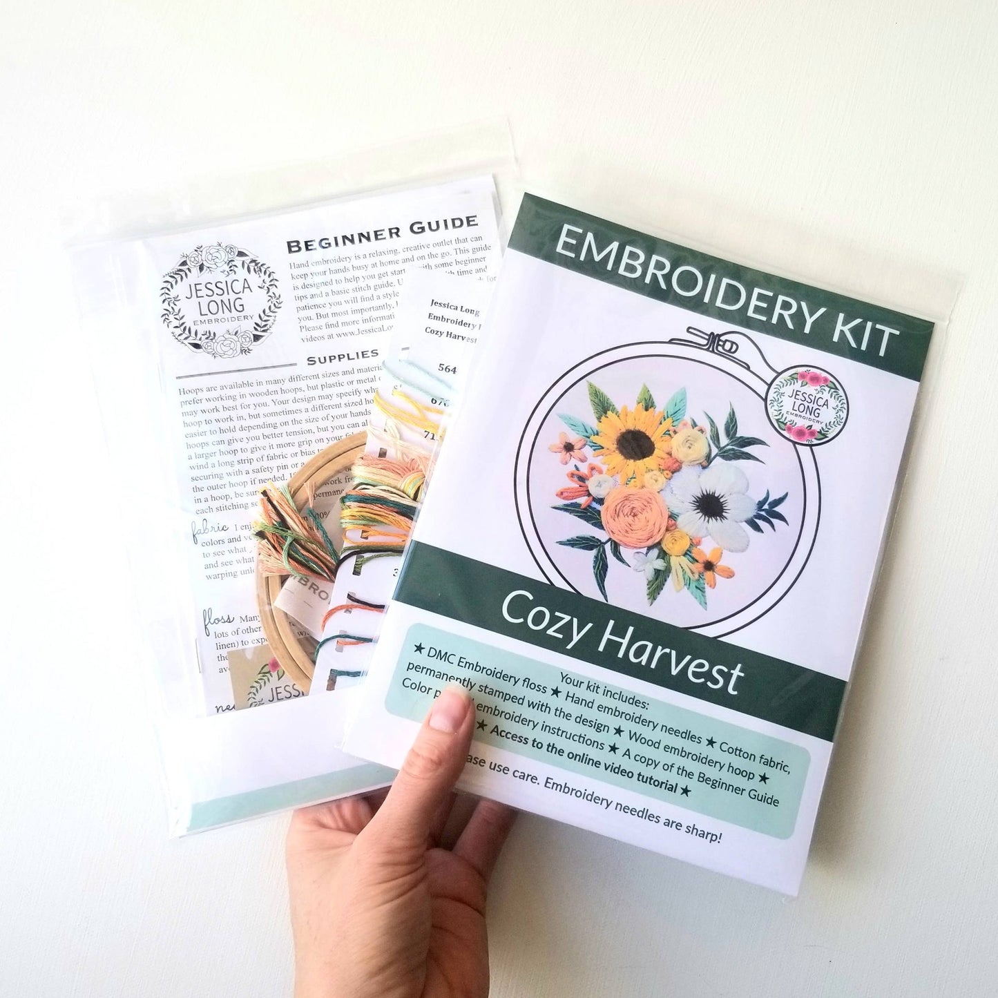 Cozy Harvest Beginner Embroidery Kit by Jessica Long