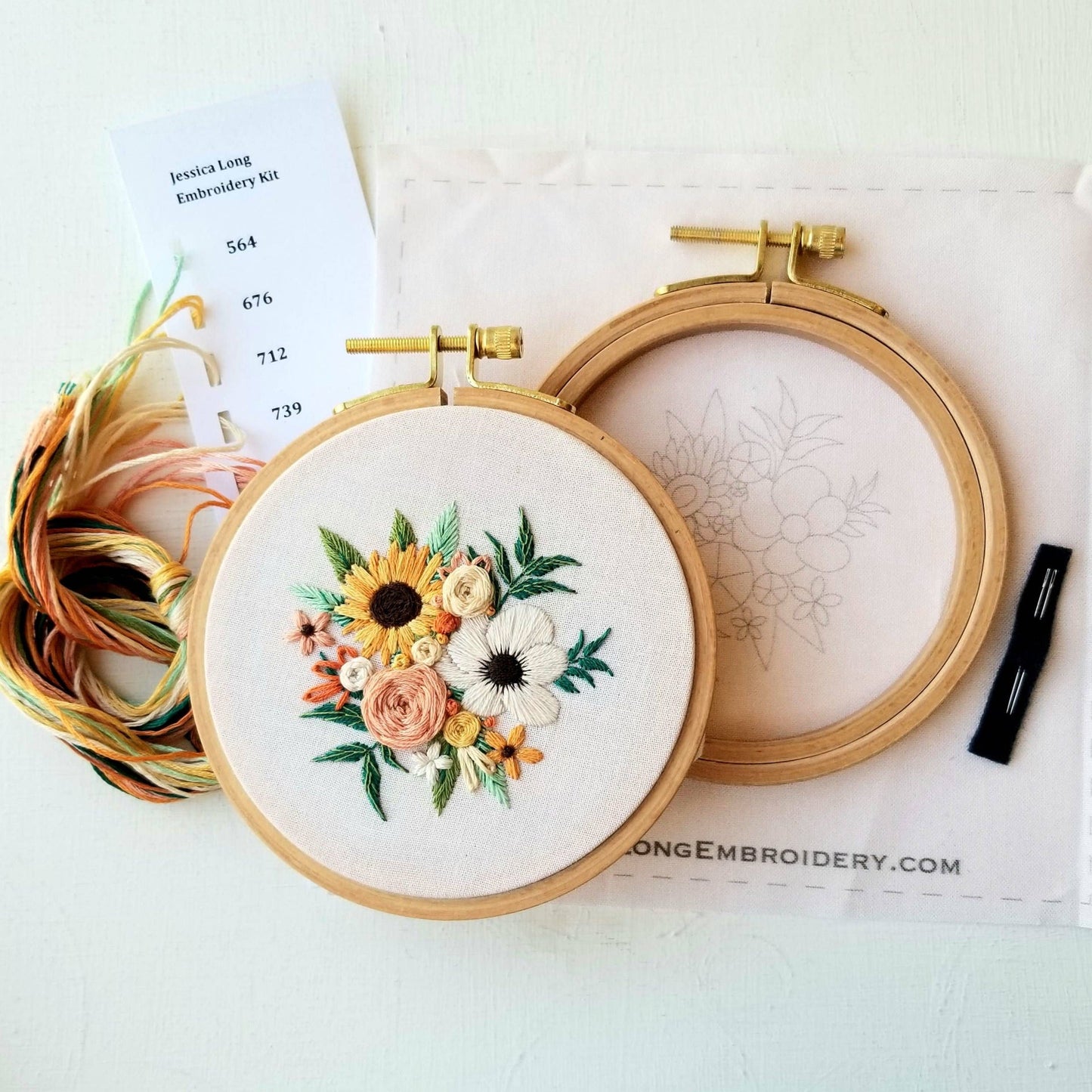 Cozy Harvest Beginner Embroidery Kit by Jessica Long