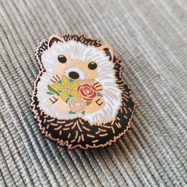 Translation missing: en.Hedgehog Enamel Needle Minder by Jessica Long
