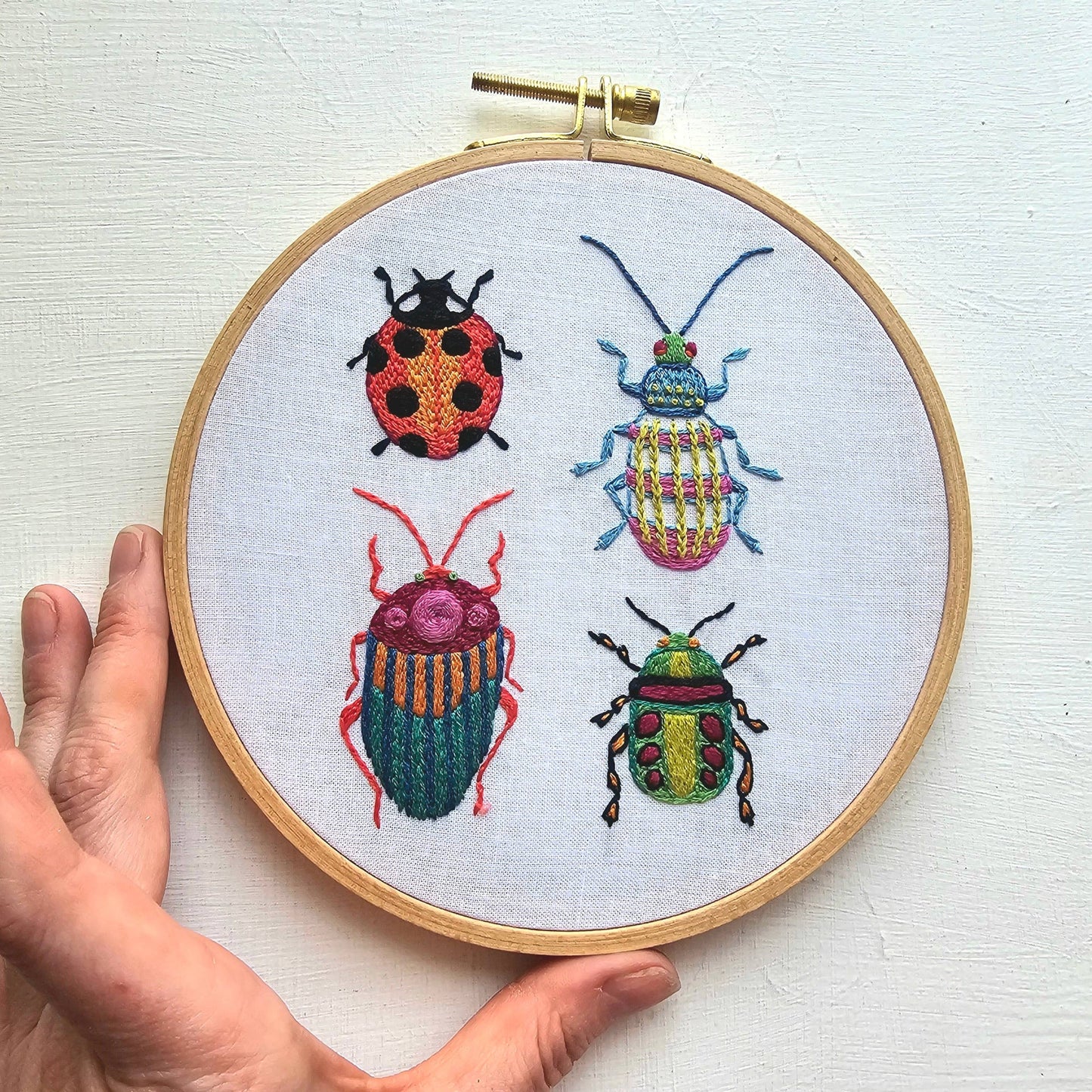 Beetle Collection Embroidery Kit by Jessica Long