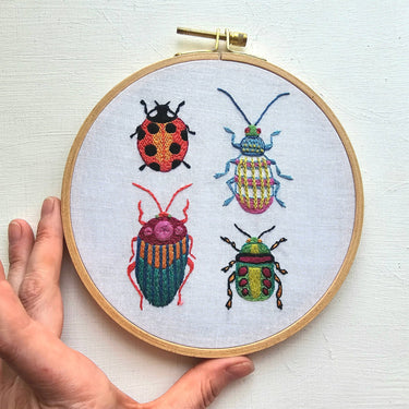 Translation missing: en.Beetle Collection Embroidery Kit by Jessica Long