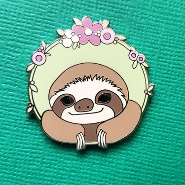Translation missing: en.Happy Sloth Enamel Needle Minder