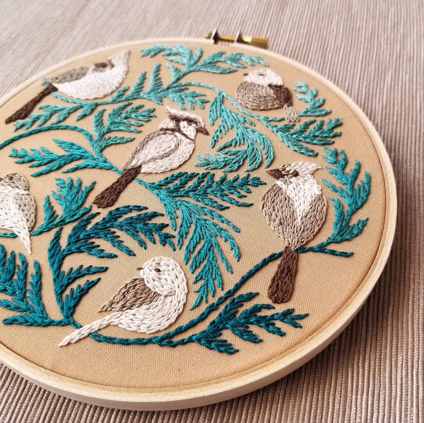 Winter Birds Embroidery Kit by Jessica Long