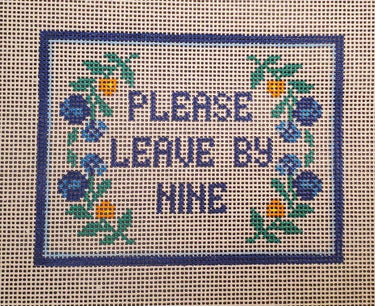 Translation missing: en.Subversive Please Leave by Nine Needlepoint Canvas