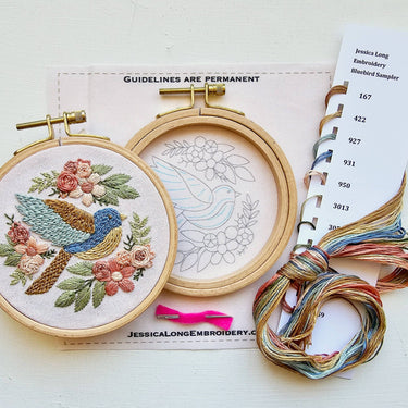 Translation missing: en.Bluebird Beginner Embroidery Kit by Jessica Long