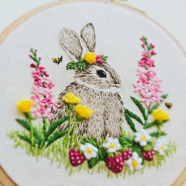 Translation missing: en.Berry Patch Bunny Embroidery Kit by Jessica Long