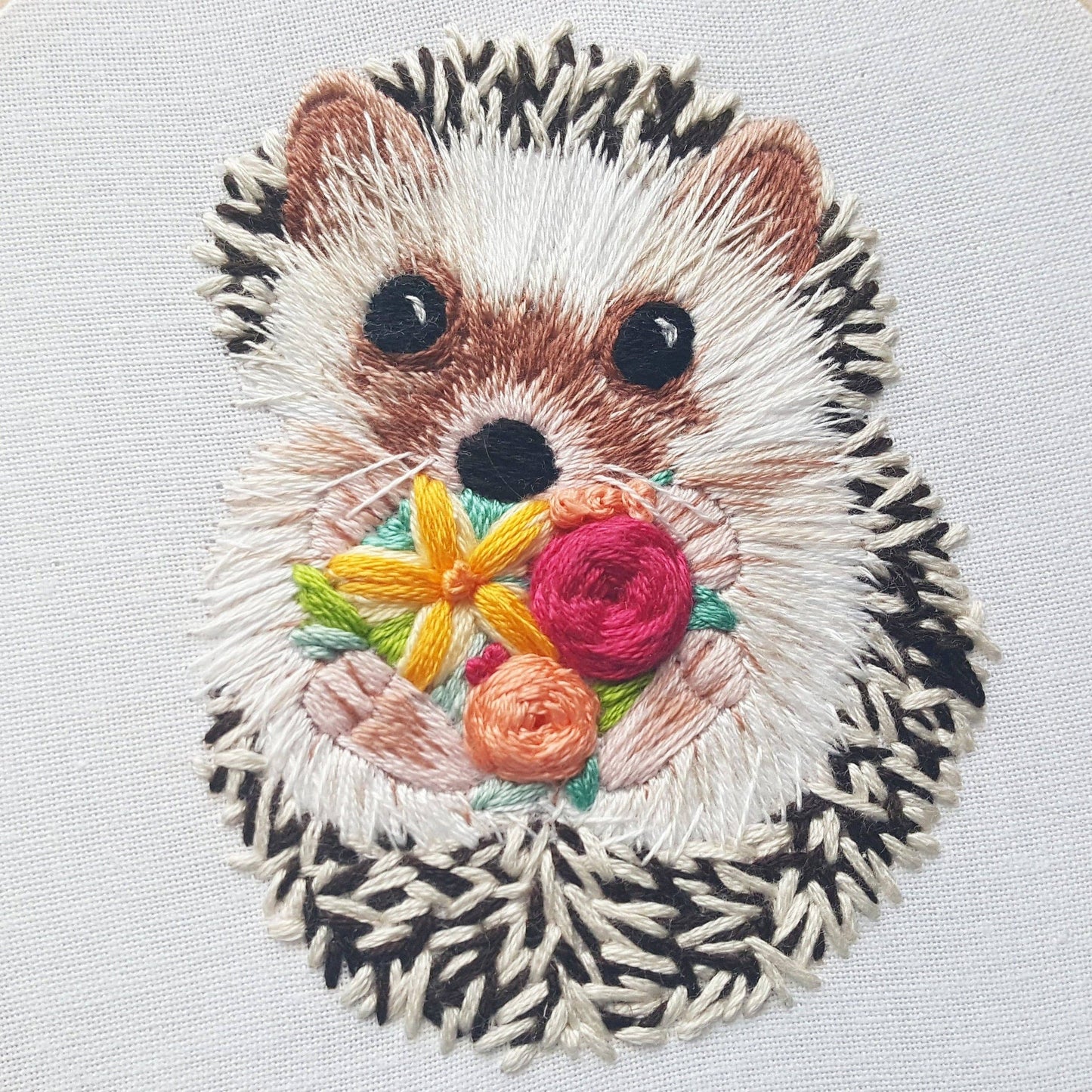 Hedgehog Embroidery Kit by Jessica Long