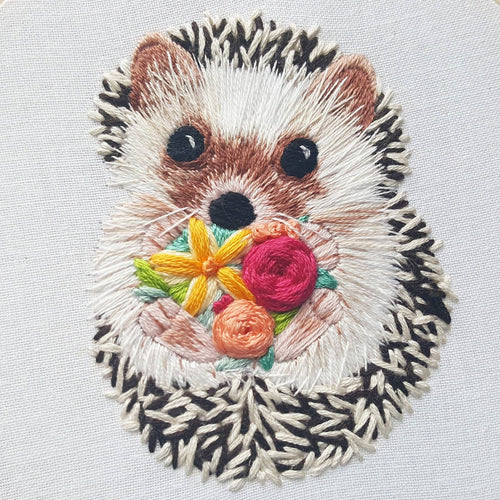 Hedgehog Embroidery Kit by Jessica Long