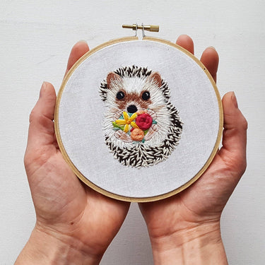 Translation missing: en.Hedgehog Embroidery Kit by Jessica Long