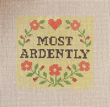 Translation missing: en.Pride Prejudice Most Ardently Needlepoint Canvas