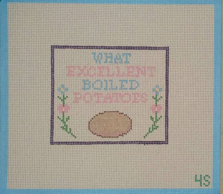 Pride Prejudice What Excellent Boiled Needlepoint Canvas