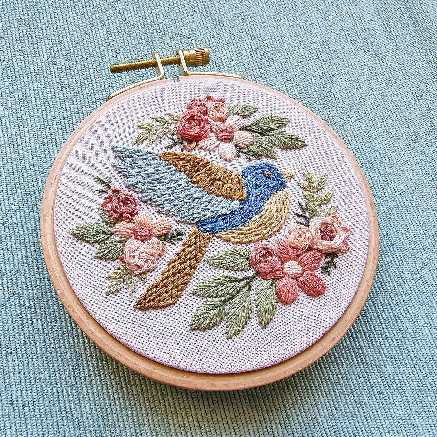 Bluebird Beginner Embroidery Kit by Jessica Long