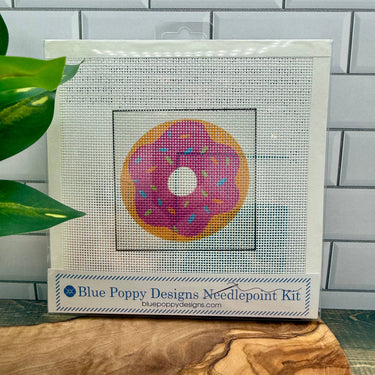 Translation missing: en.Doughnut Needlepoint Kit by Blue Poppy Designs