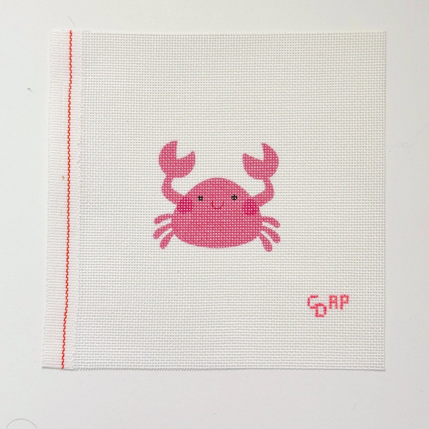 Happy Crab Needlepoint Canvas