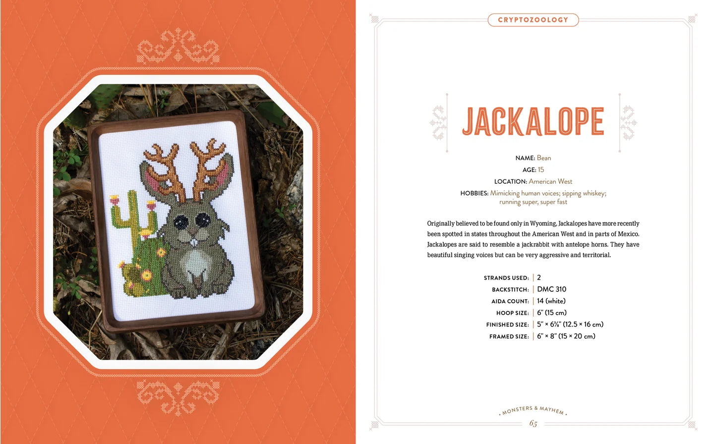 Monsters and Mayhem in Cross-Stitch: Designs and Instruction